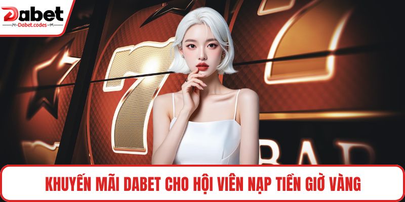 Khuyến mãi DABET cho hội viên nạp tiền giờ vàng