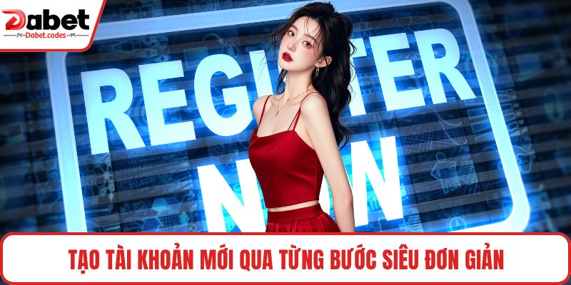 Tạo tài khoản mới qua từng bước siêu đơn giản